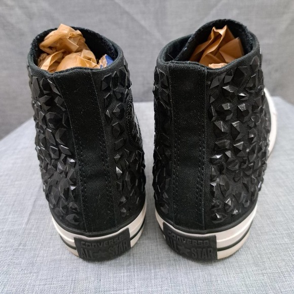 Converse Chuck Taylor All Star Black Rhinestone 540230C Womens 9 - Picture 8 of 11